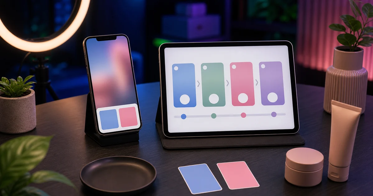 Unique editorial photo for Facebook Reels poll votes showing facebook workflow