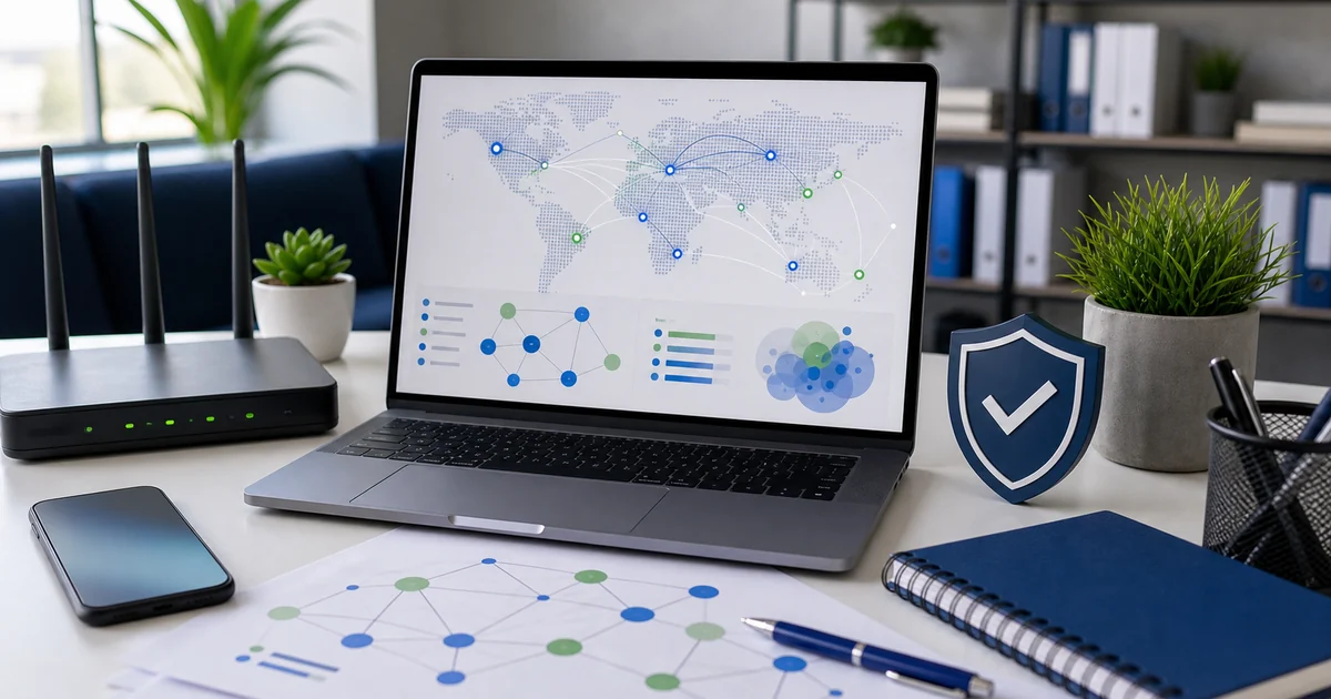 Unique editorial photo for IP votes showing ip-network workflow