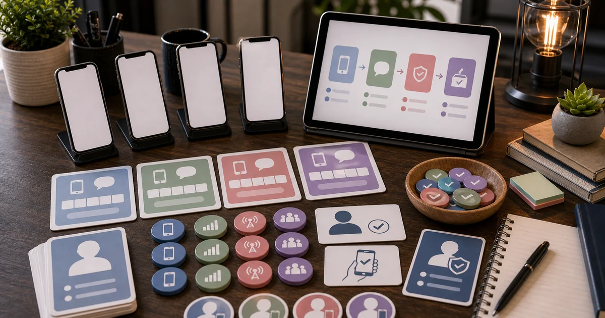Unique editorial photo for SMS-verified votes showing phone-verification workflow