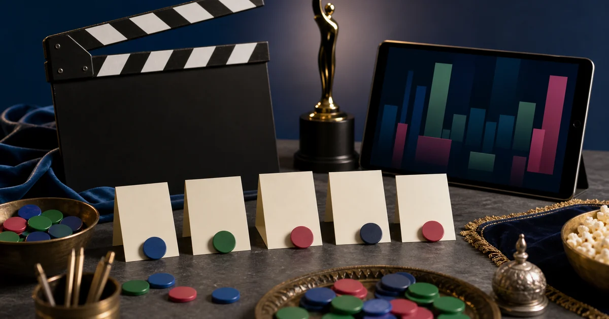 Unique editorial photo for Filmfare OTT Awards showing award-contest workflow