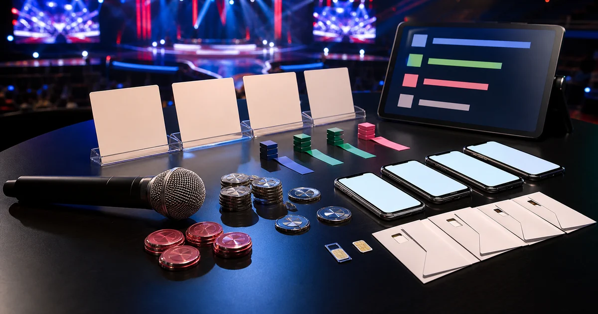 Unique editorial photo for Голос. Дети (The Voice Kids Russia) showing phone-verification workflow