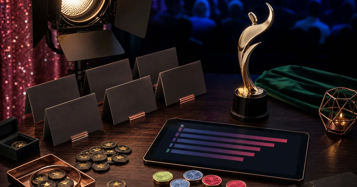 Unique editorial photo for Hum Awards showing award-contest workflow