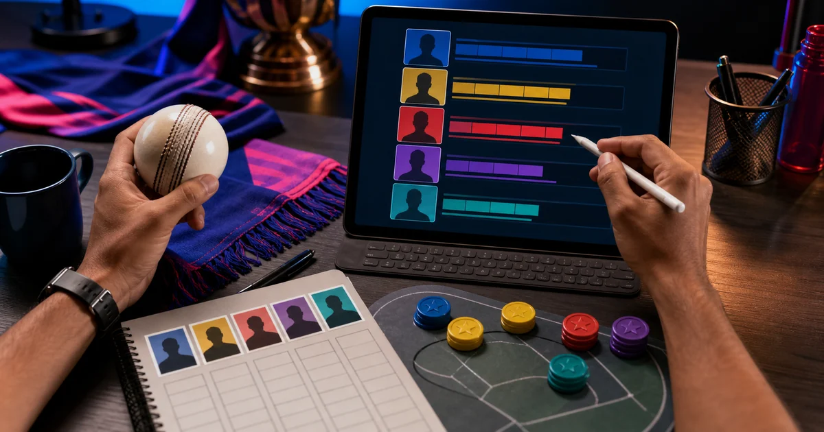 Unique editorial photo for IPL Auction Fan Poll showing contest-operations workflow