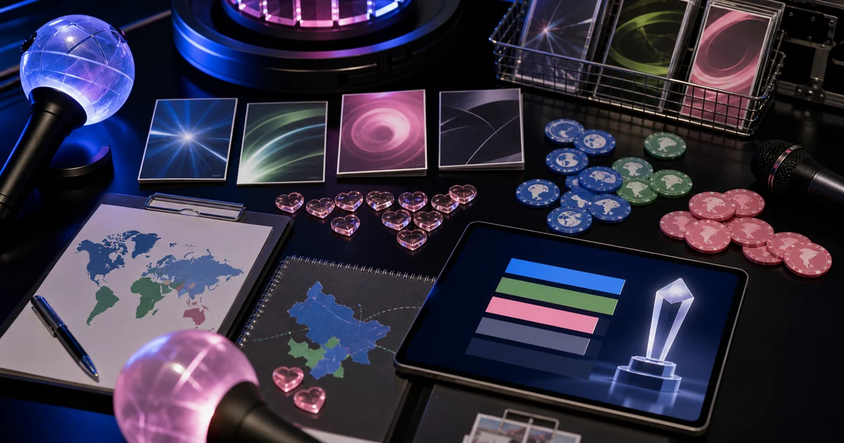Unique editorial photo for M Countdown Live Global Vote showing contest-operations workflow