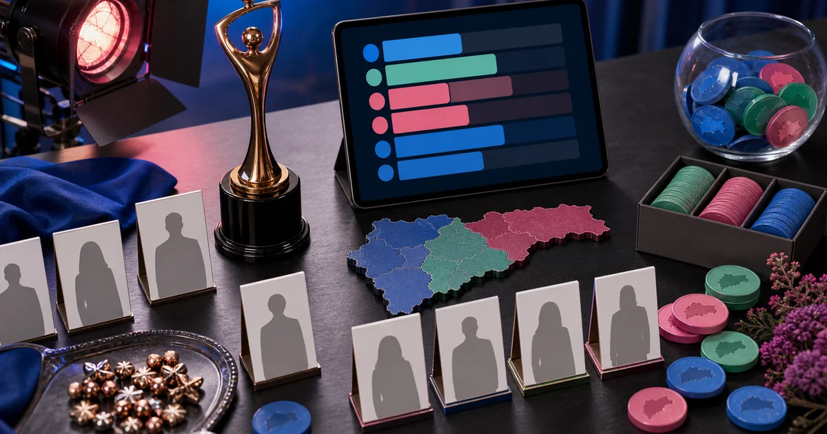 Unique editorial photo for Zee Marathi Awards showing award-contest workflow